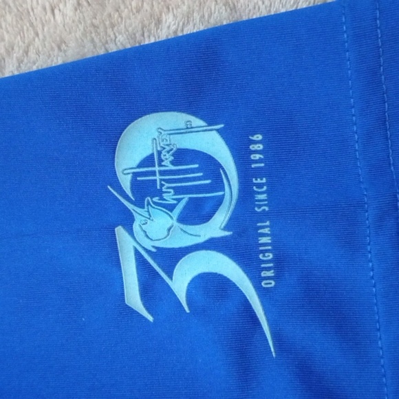 GUY Harvey Fishing Salt Water Fishing Outdoor Blue 2 Tone 30th anniversary 2XL - Picture 9 of 9